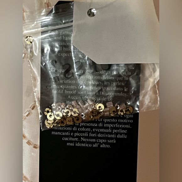 Guess Embellished Sheer Sleeveless Beaded Top Women's S - Picture 9 of 9